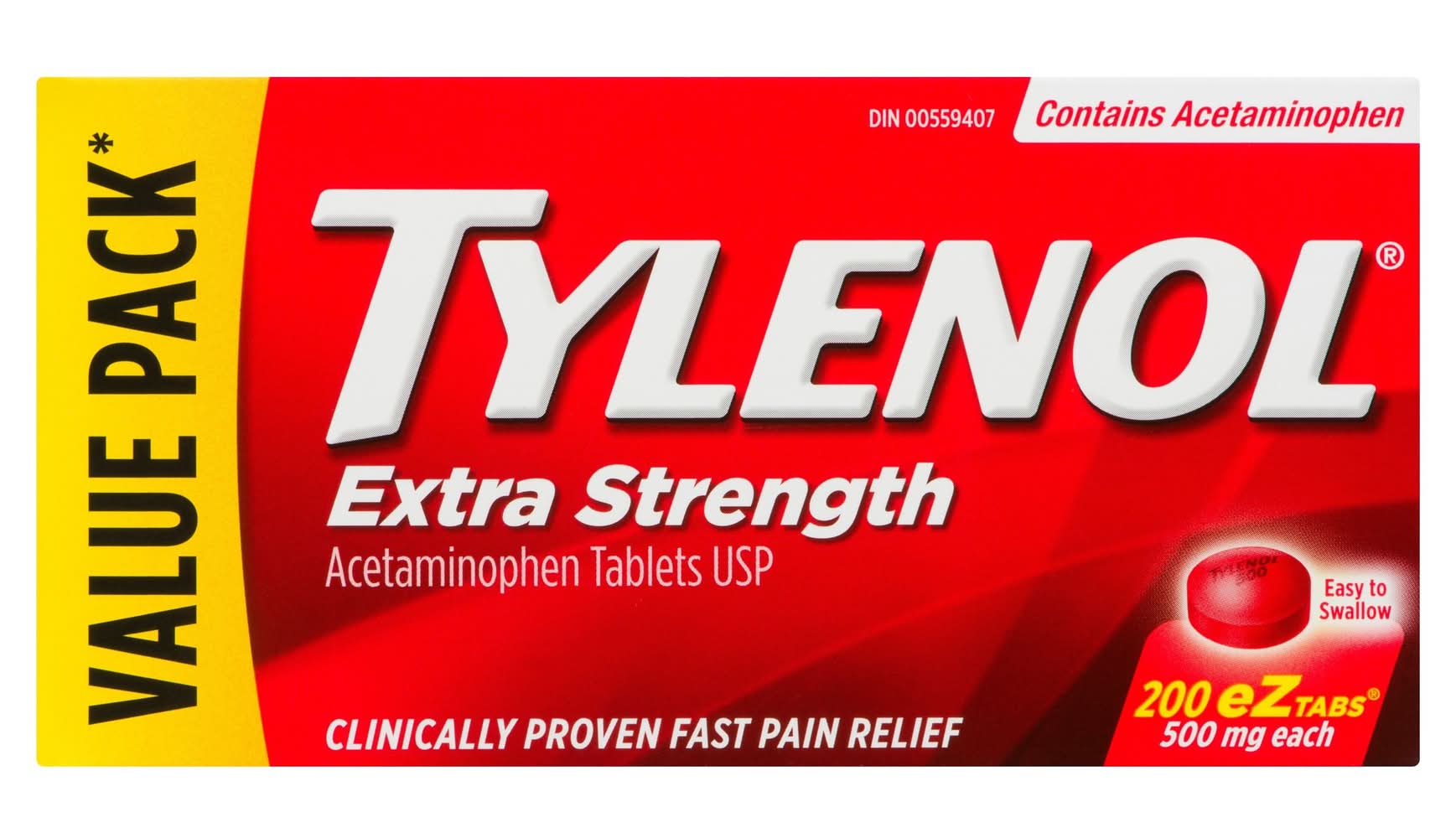 Tylenol Es 500mg Eztabs (150 g)