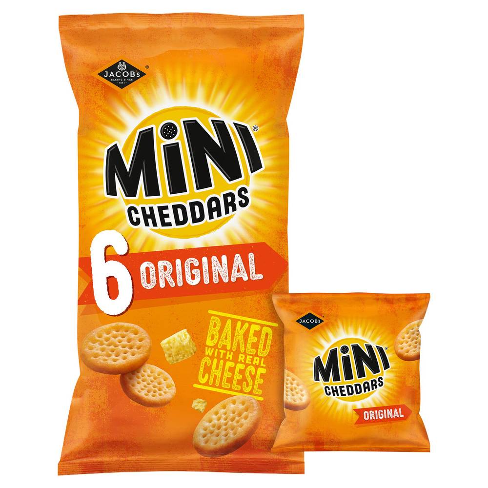 Jacob's Mini Cheddars Original x6 25g