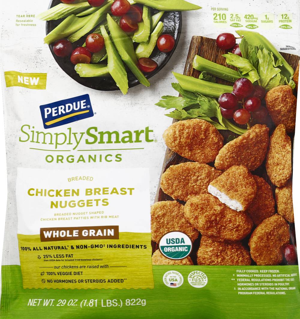 Perdue Simply Smart Organics Breaded Chicken Breast Nuggets (29 oz)