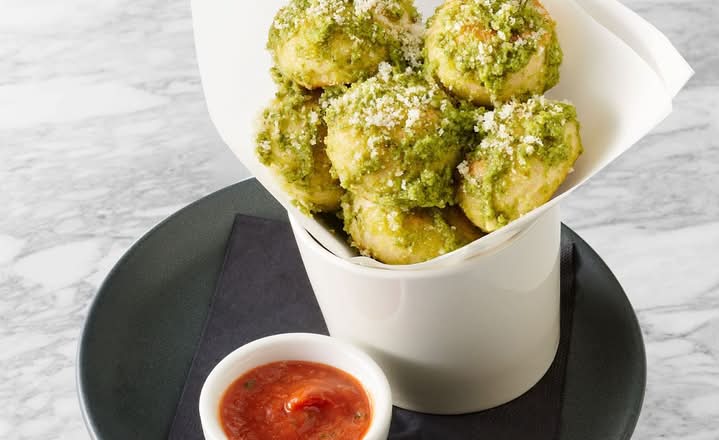Loaded Pesto Dough Balls (V)