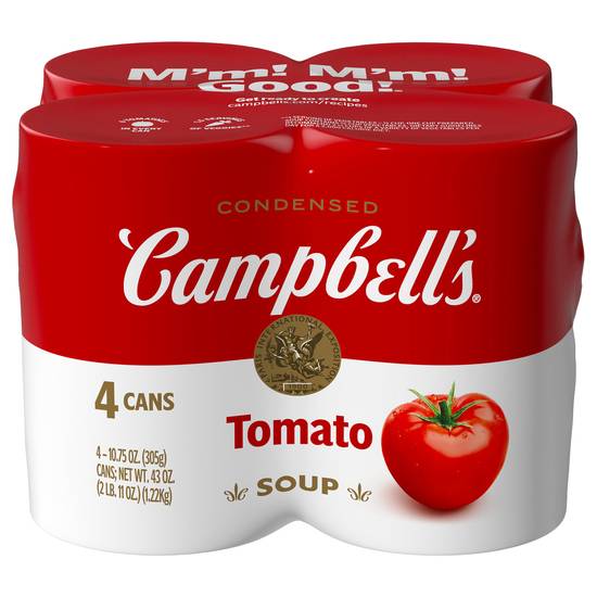 Campbell's Soup Condensed Tomato Cans (4 ct)