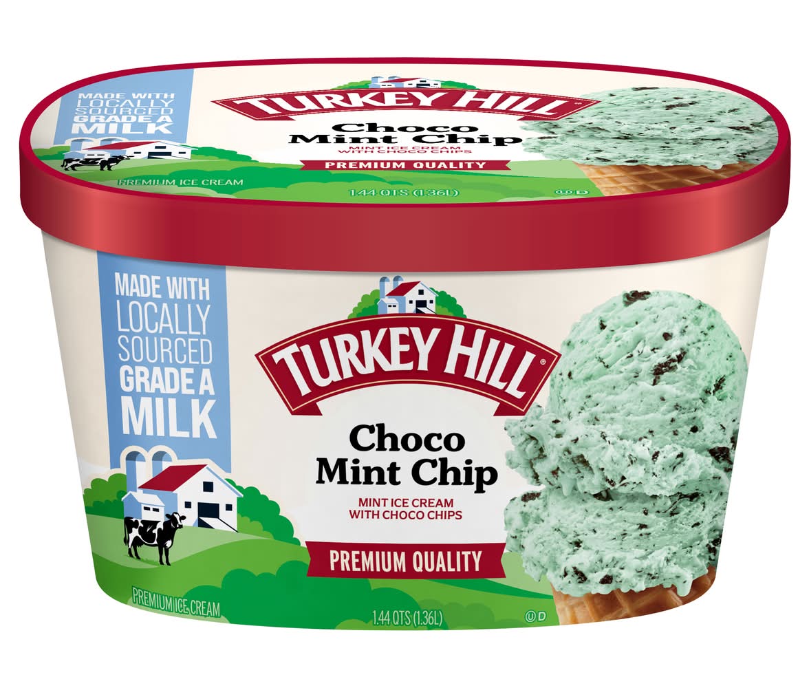 Turkey Hill Ice Cream, Choco Mint Chip (1.44 qt)