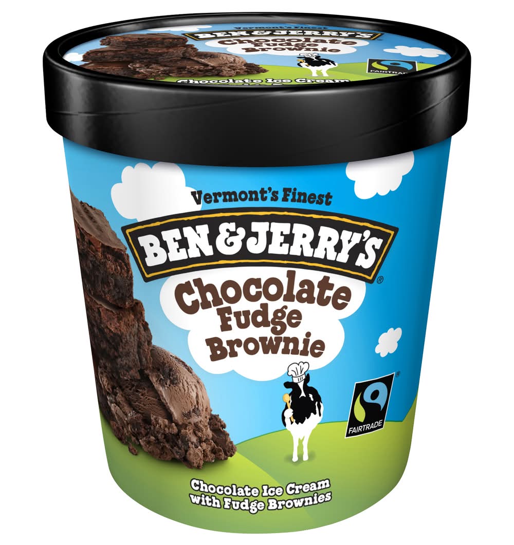 Ben & Jerry's Vermont's Finest Ice Cream, Chocolate Fudge Brownie (1 pint)