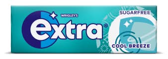 Wrigley's Cool Breeze, Extra Sugarfree Chewing Gum (10 pack)