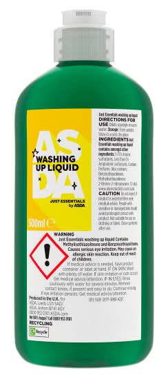 Asda - ASDA Just Essentials Washing Up Liquid (500ml) - Delivery in Under  an Hour
