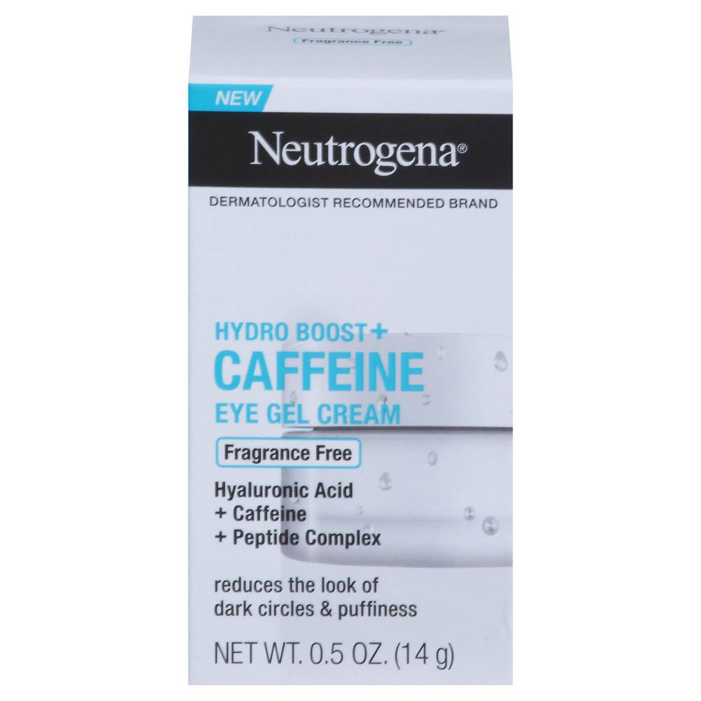 Neutrogena Hydro Boost+ Caffeine Eye Gel Cream, Fragrance Free (2.89 oz)