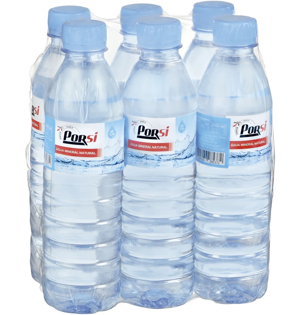 PorSi - �gua sem gás, pack de 6 x 0.5 l