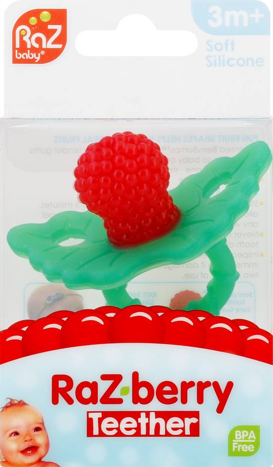 RaZbaby soft silicone raz-berry teether 