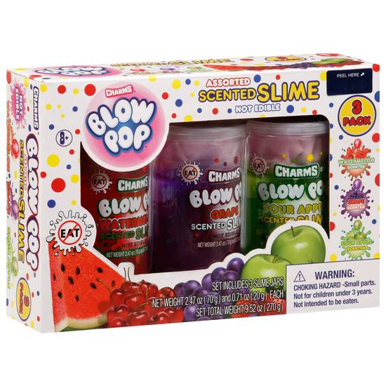 Charms Blow Pop Assorted Scented Slime (3 ct)