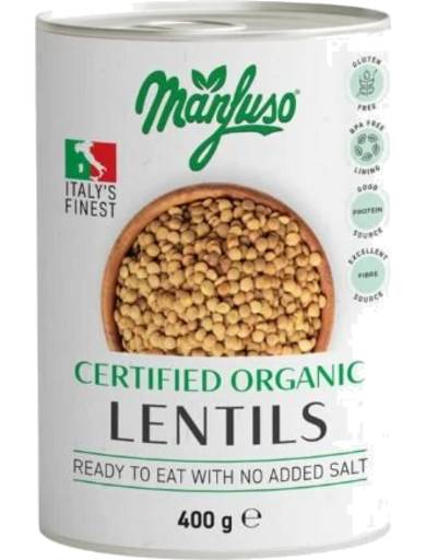 Manfuso Organic Lentils 400g