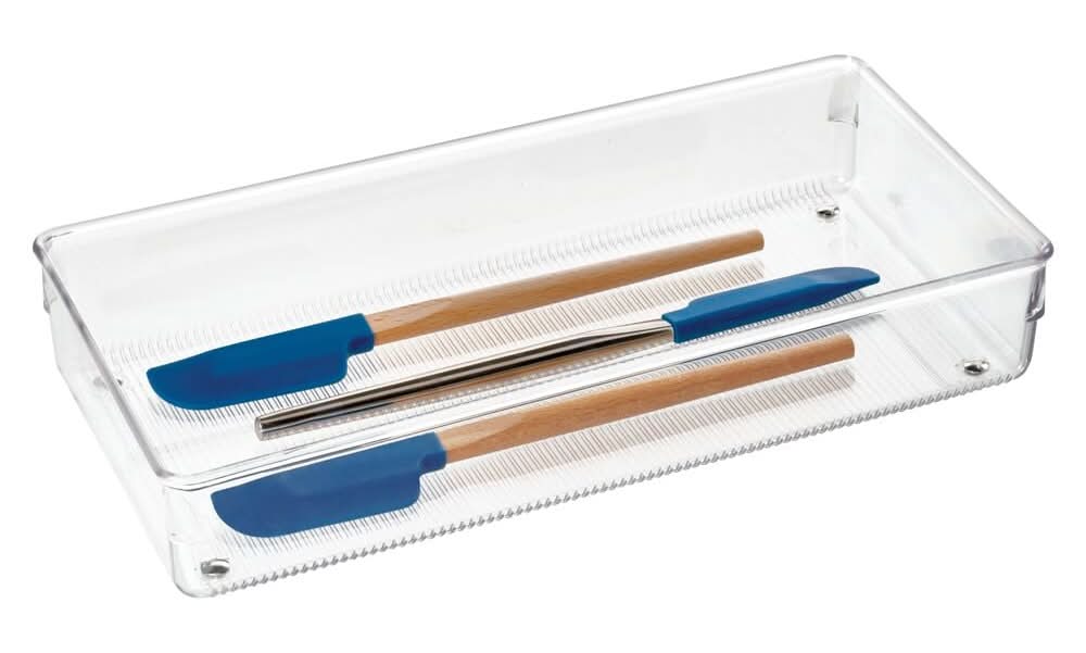 iDesign 12-in x 6-in Clear Plastic Drawer Organizer