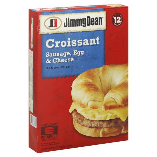 Jimmy Dean Croissant Sausage Egg and Cheese Croissant Sandwich