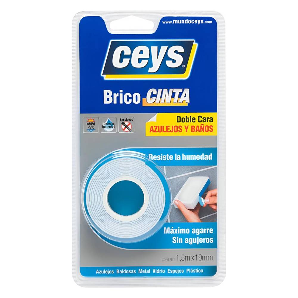 Ceys cinta doble cara para azulejos y baños (blister 1 pieza)