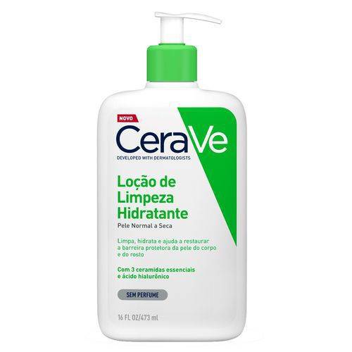 Cerave loção de limpeza hidratante pele normal a seca (473ml)