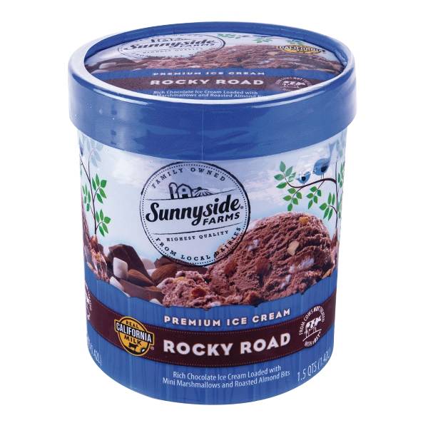 Sunnyside Farms Rocky Road Premium Ice Cream (chocolate-marshmallows-almond)
