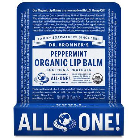 Dr. Bronner's Organic Peppermint Lip Balm