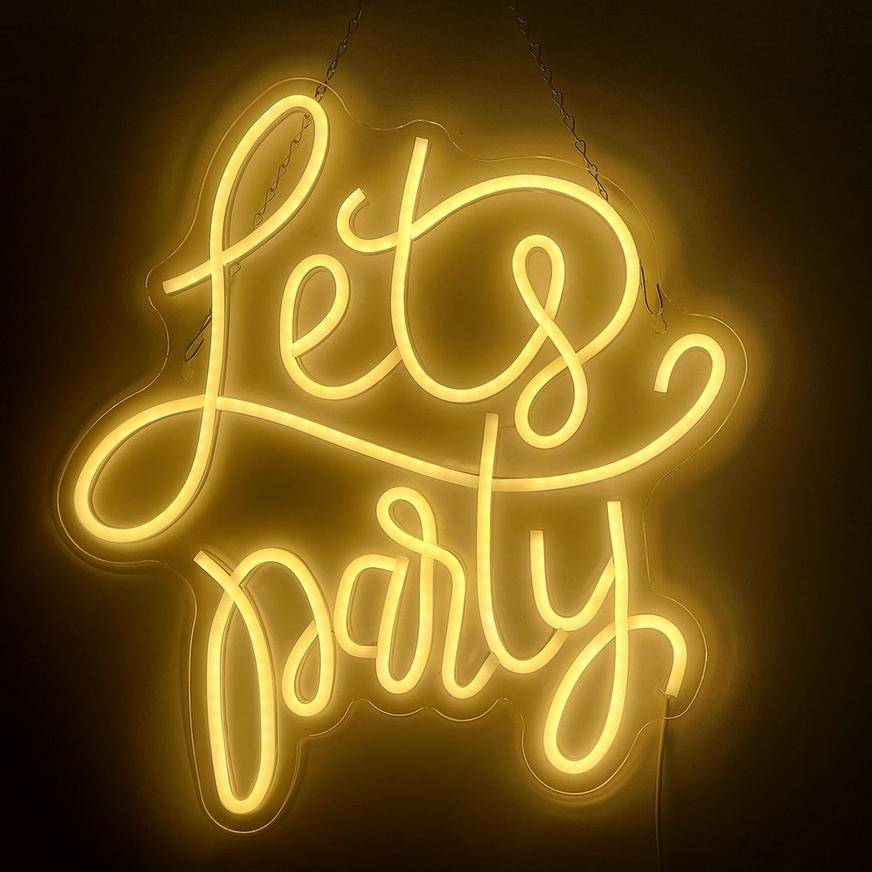 Party City Light Up Letaes Faux Neon Sign (20 inch x 19 inch)