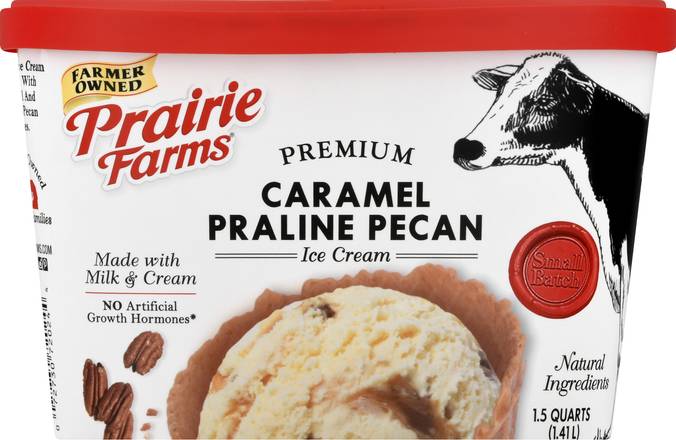 Prairie Farms Premium Ice Cream (caramel praline pecan)