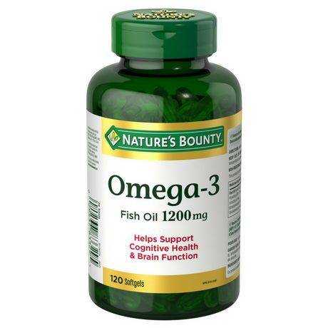 Nature's Bounty Omega-3 Fish Oil 1200mg (120 softgels)