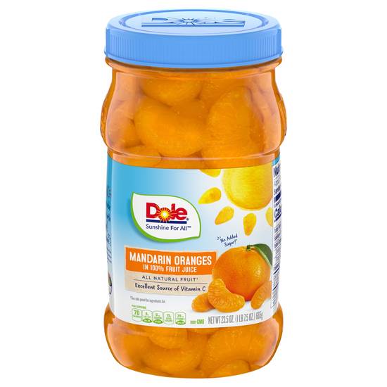 Dole Mandarin Oranges 100% Fruit Juice