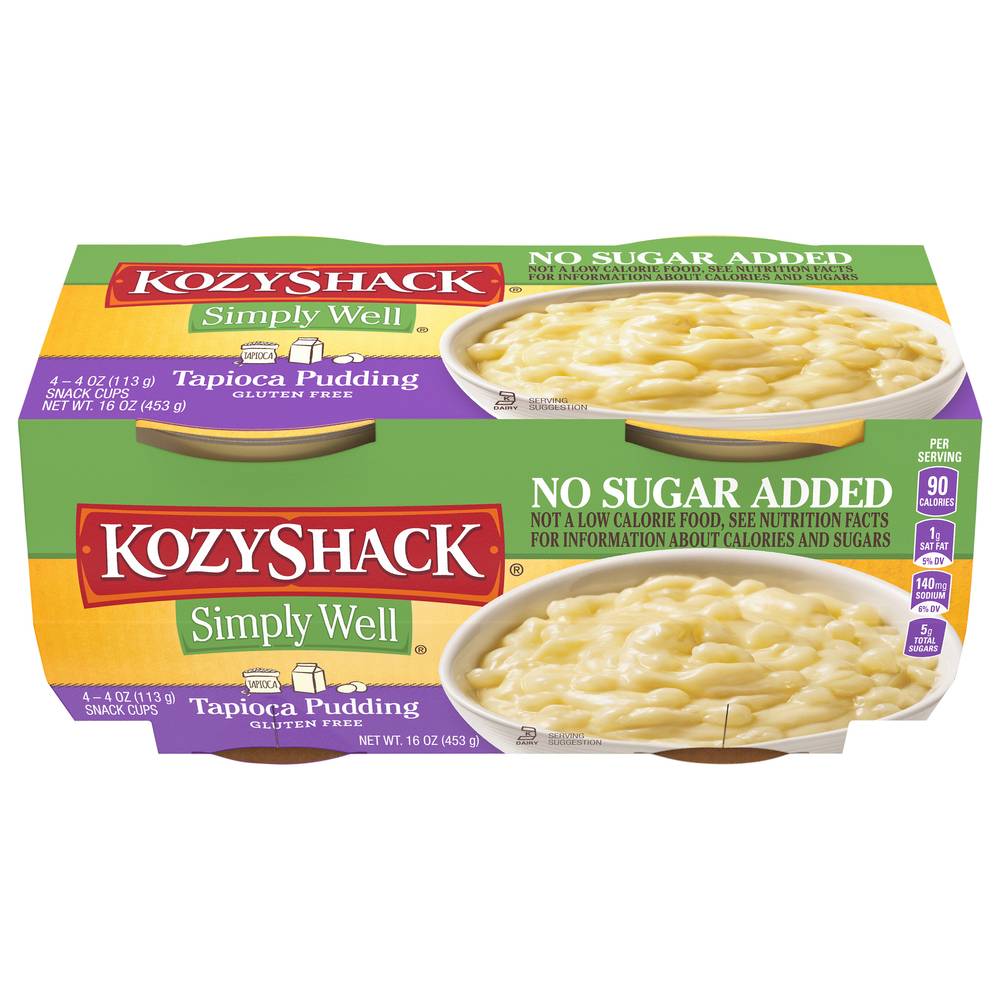 Kozy Shack Simply Well Gluten Free Tapioca Pudding (4 ct)