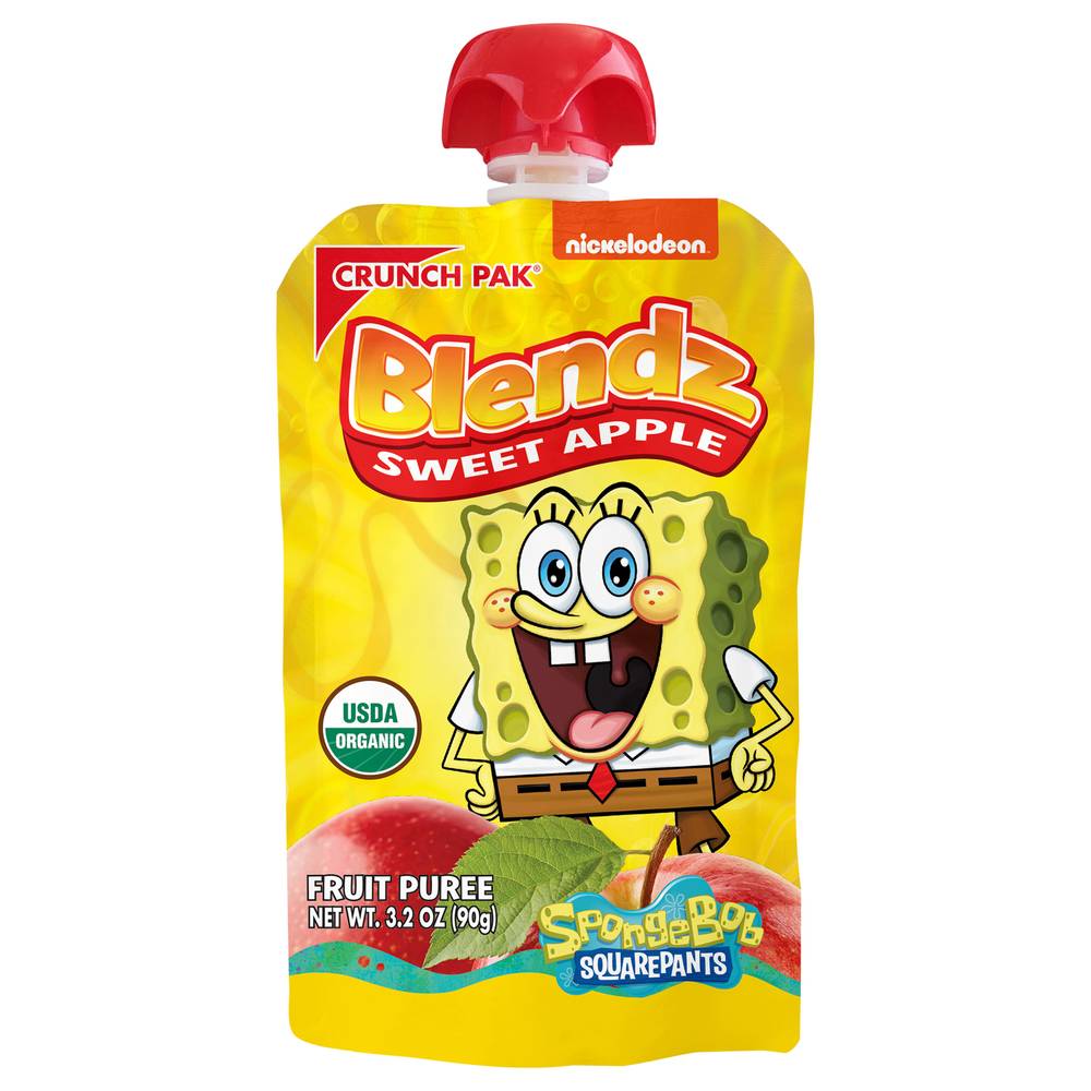 Blendz Organic Fruit Pouch Sponge Bob Sweet Apple