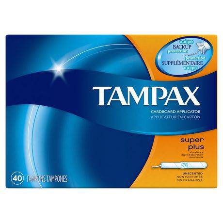 Tampax tampons d’absorptions super plus de tampax (40 tampons) - super plus absorbency tampons (40 units)