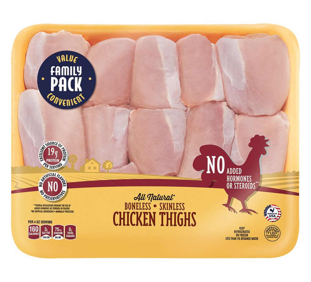 Fresh Family Pack Boneless Skinless Chicken Thighs