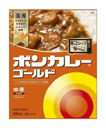 232442：大塚食品 ボンカレーゴールド 中辛 180G / Otsukafoods Bon Curry GOLD Medium, 180G