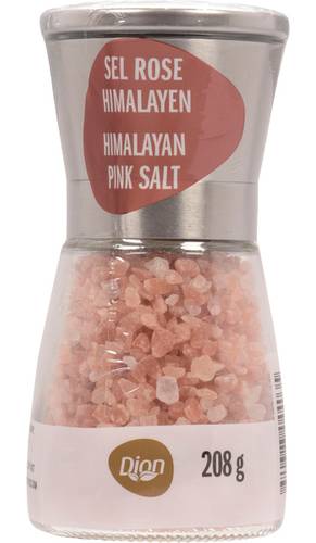 Dion Moulin Rechargeable De Sel Rose De L'Himalaya 208 G / Dion Herbs & Spices Salt Grinder Himalayan Pink 208 g