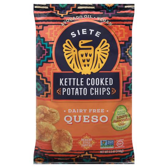 Siete Dairy & Gluten Free Queso Kettle Cooked Potato Chips