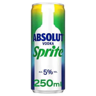 Unbranded Absolut Vodka & Sprite (250 ml)