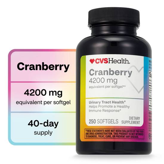 CVS Health Cranberry Softgels, 250 CT