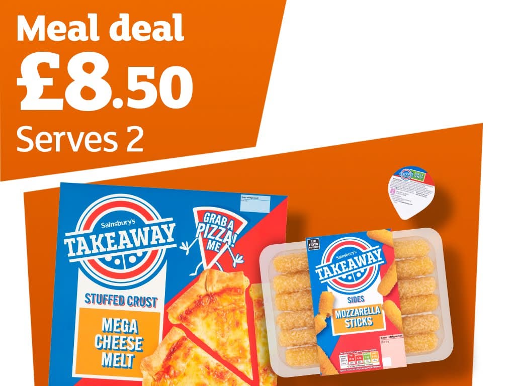Takeaway Pizza Meal Deal (Serves 2)