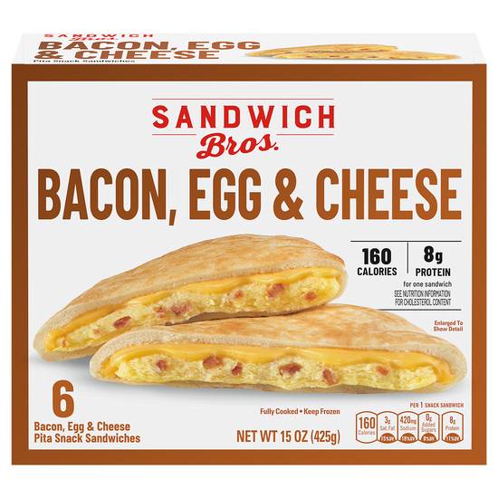 Sandwich Bros. Pita Snack Sandwiches (bacon-egg-cheese)