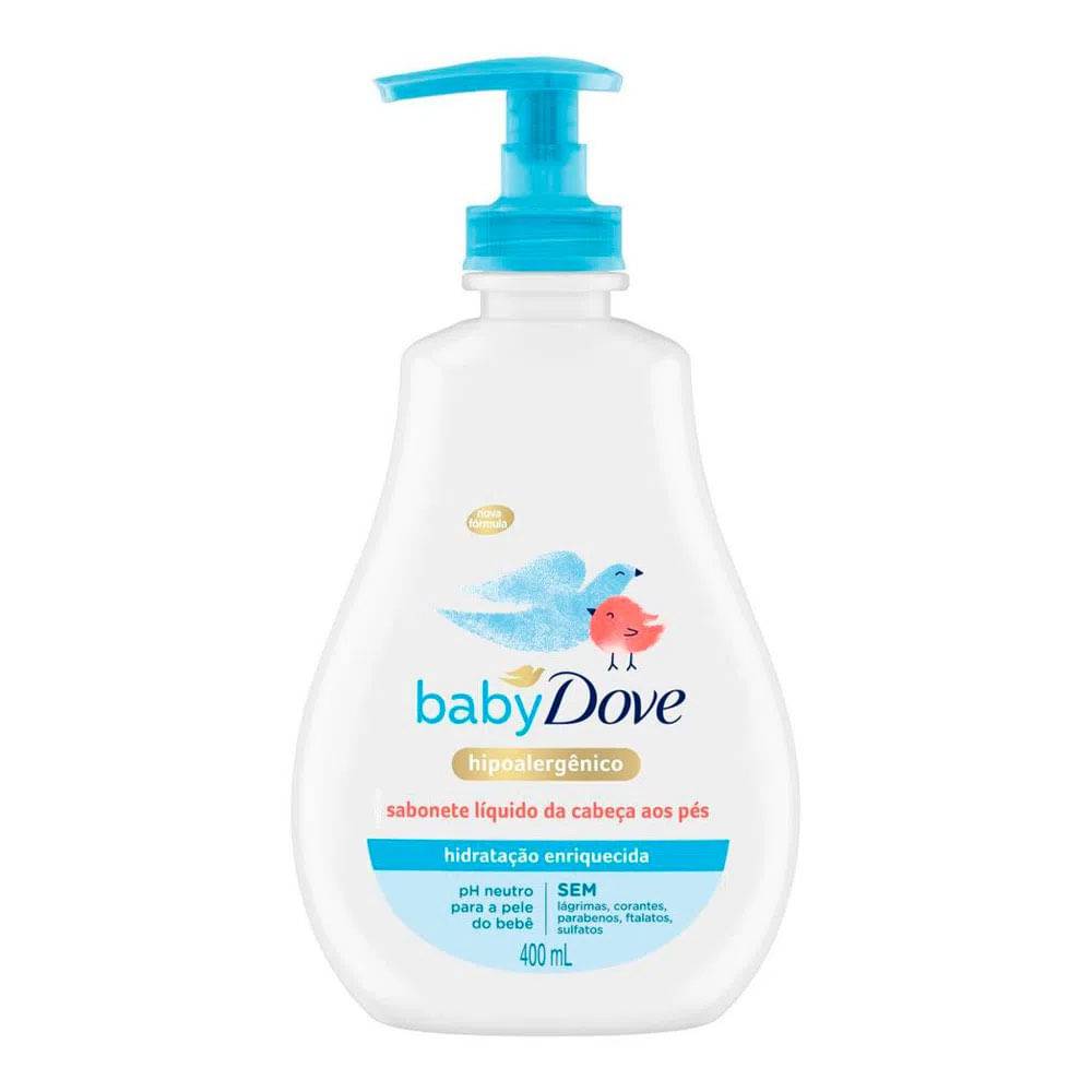 Dove · Sabonete líquido baby refil da cabeça aos pés hidratação enriquecida (400 g)