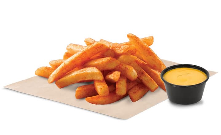 Large Seasoned Fries with Nacho Cheese Sauce