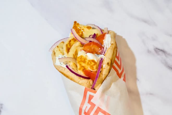 Light Halloumi Pita