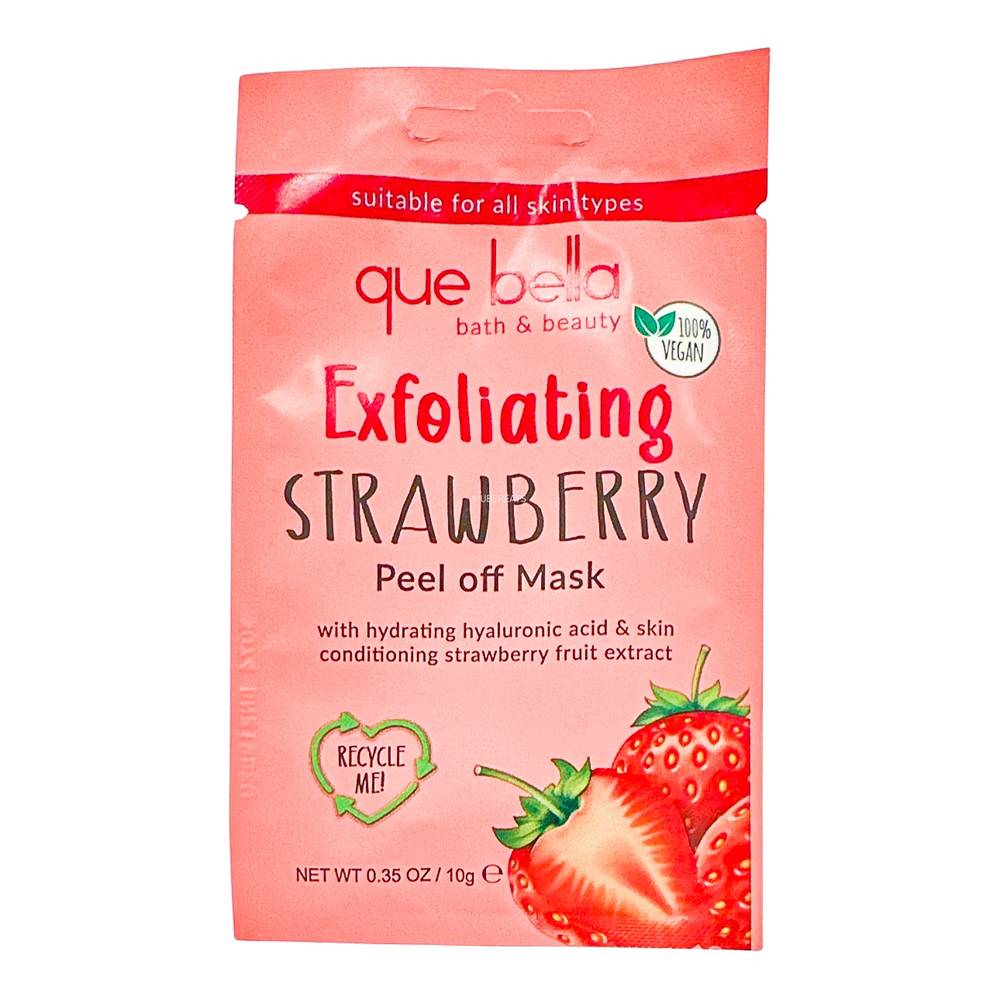 Que Bella Exfoliating Strawberry Peel Off Mask - 0.35oz