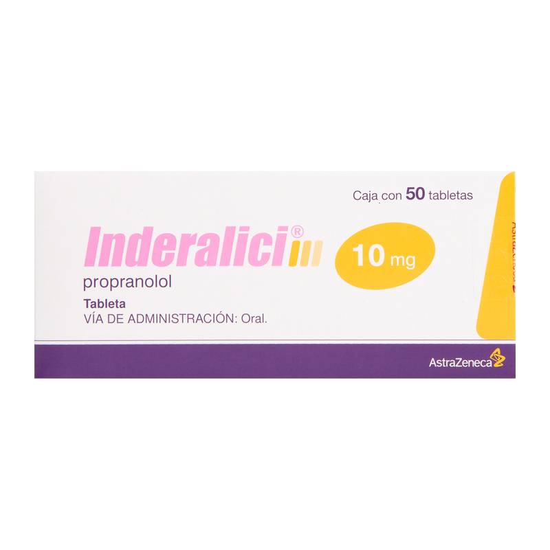 Astrazeneca inderalici propranolol 10 mg (50 piezas)