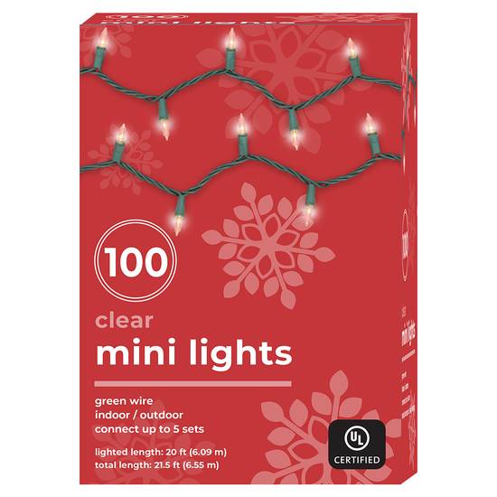Mini Light Set - Clear, 100 ct