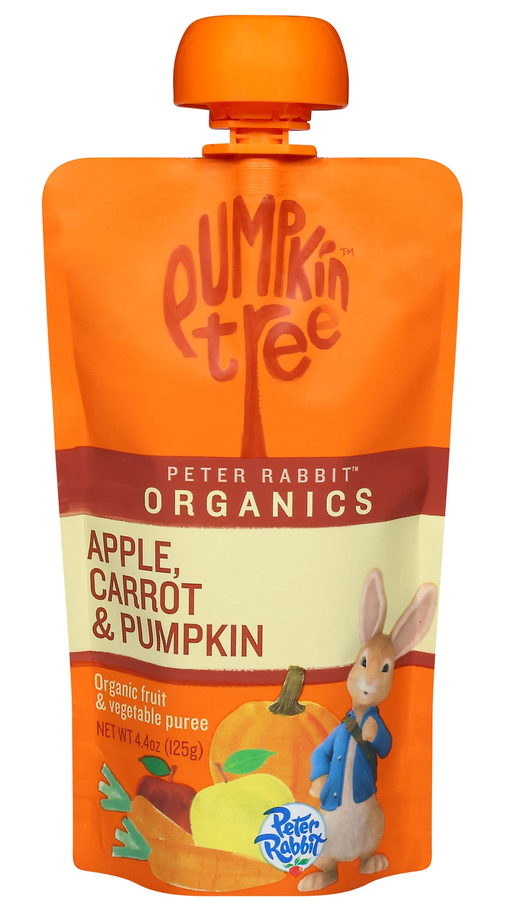 Pumpkin Tree Peter Rabbit Organics Apple Carrot & Pumpkin Fruit & Vegetable Puree (4.4 oz)
