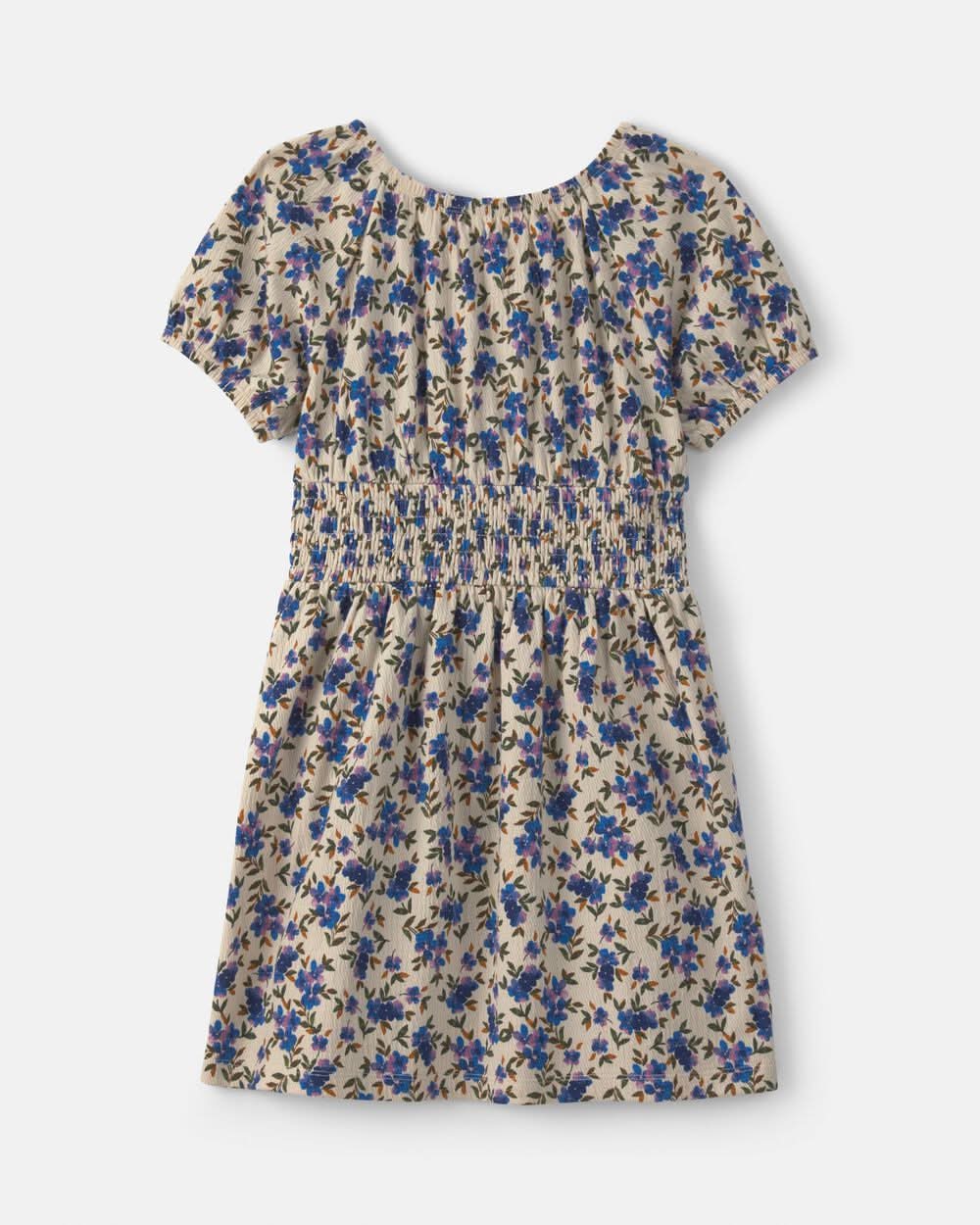 Girls Floral Short-Sleeve Dress - Multi - 4
