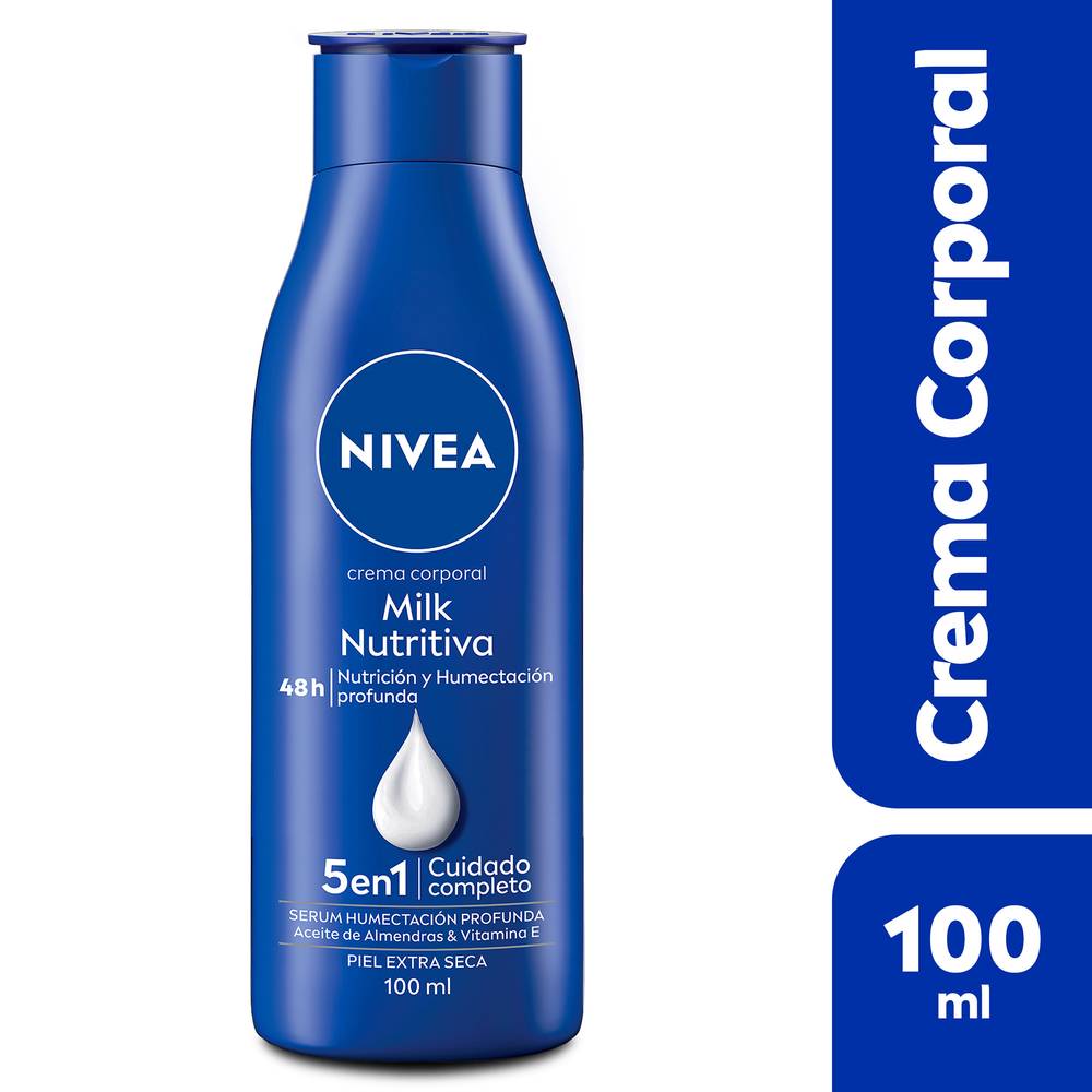 Nivea crema corporal milk nutritiva