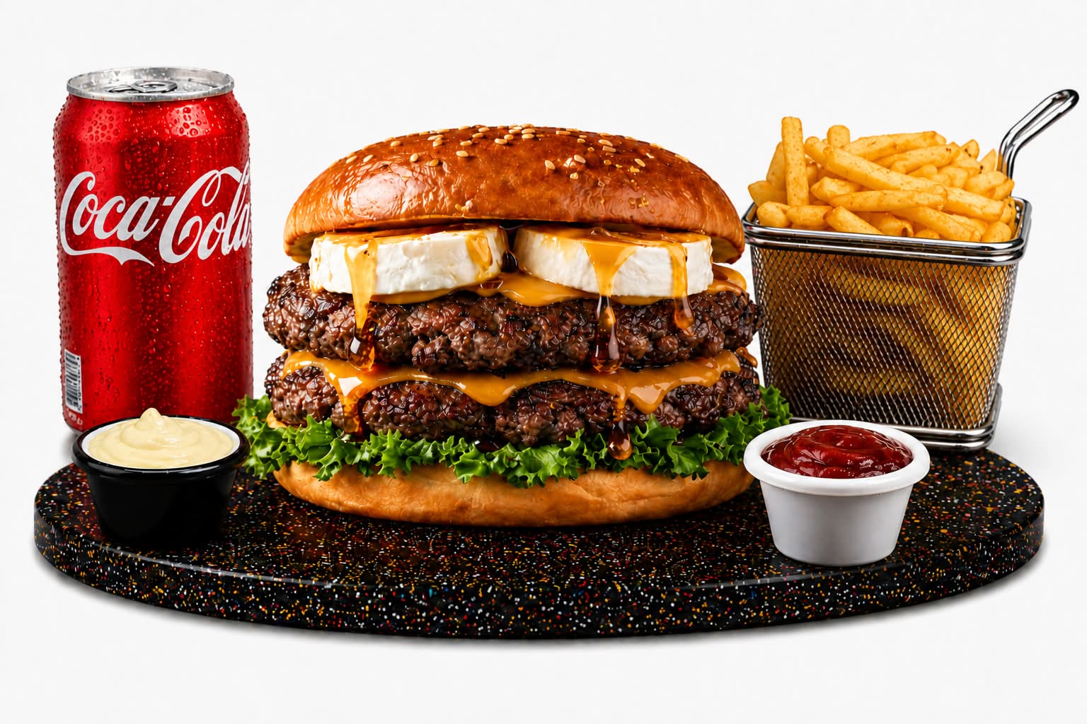 Menu Chèvre Miel Burger