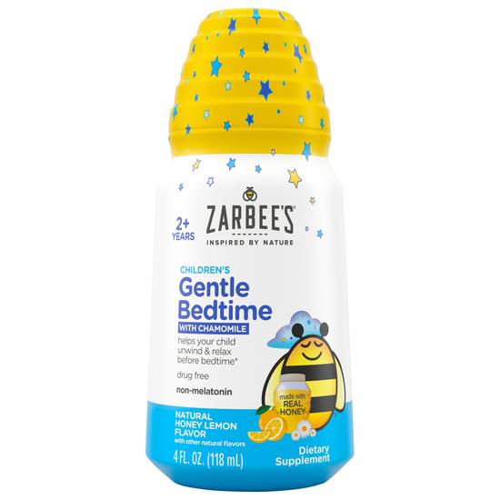 Zarbee's Gentle Bedtime Melatonin-Free Blend Of Natural Chamomile (honey-lemon)