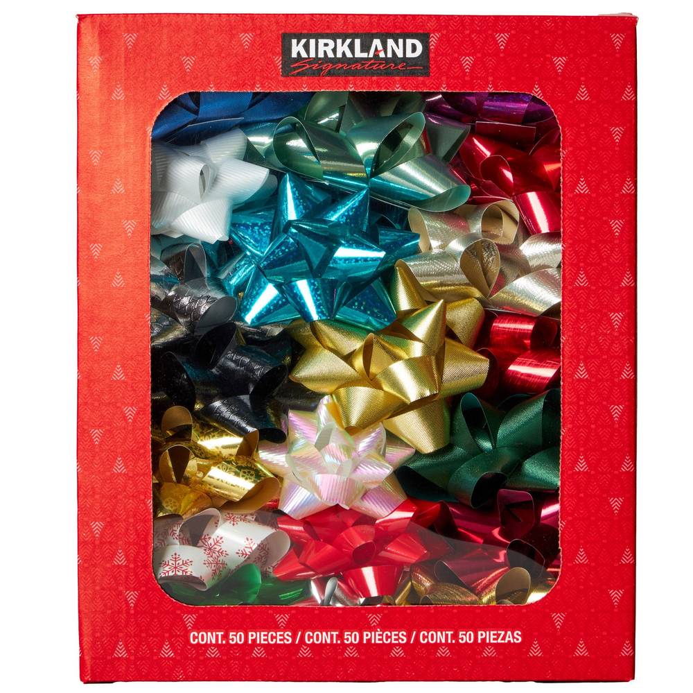 Kirkland Signature Holiday Bows, 50-count