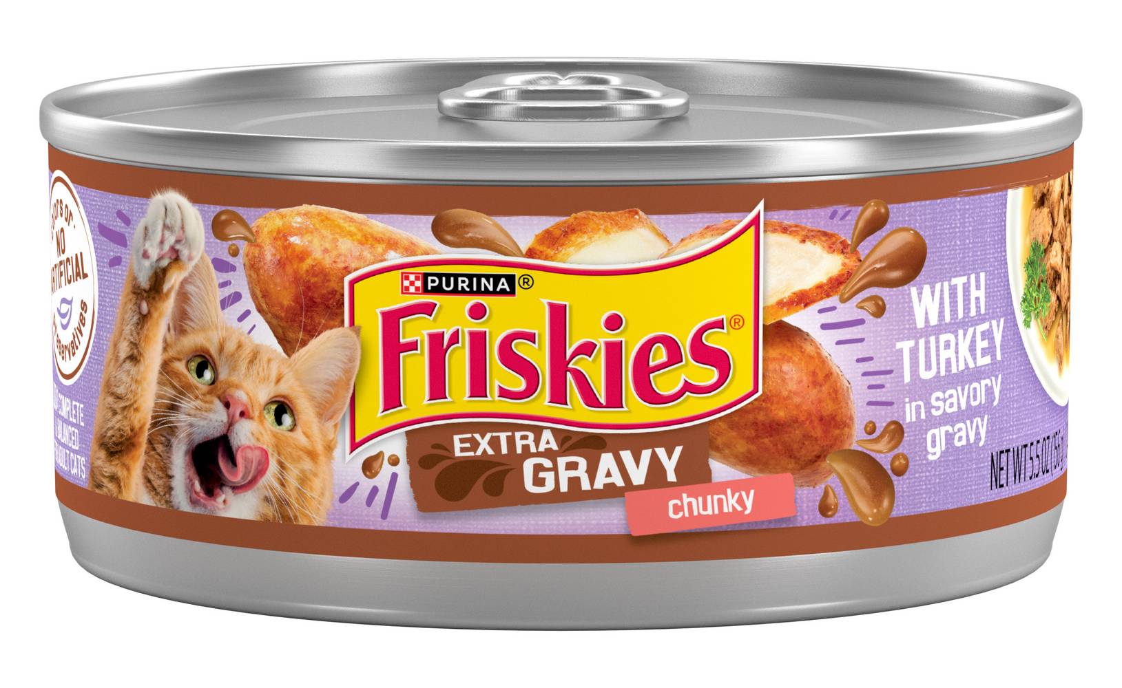 Friskies Turkey Chunky Gravy Cat Food (5.5 oz)
