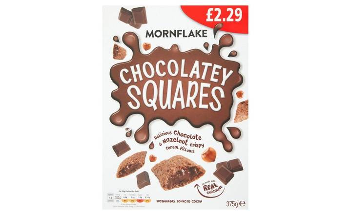 Mornflake Chocolately Squares Cereal  375g (404039)
