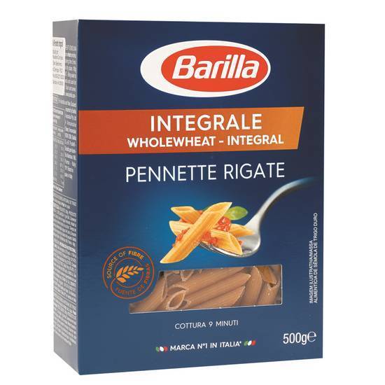 BARILLA Pennette Rigate Integrale  500Grs